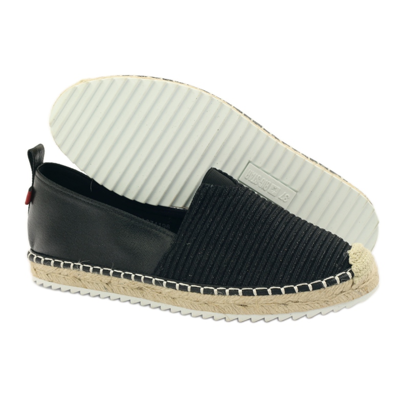 Ballerine espadrillas Big star 274196 nero marrone 3
