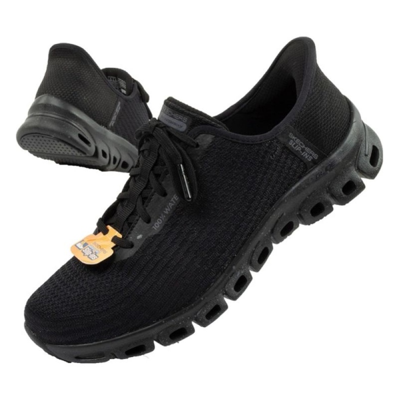 Skechers Schechers Glide Step 104571/BBK Black Shoes with Membrane nero 1
