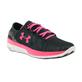 Scarpe da corsa Under Armour Speedform Turbolence nero rosa 1