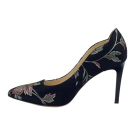 Anis Pumps On A Pin ricamo 4566 nero 2