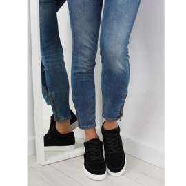 Sneakers da donna in camoscio nero NB171P Black 1