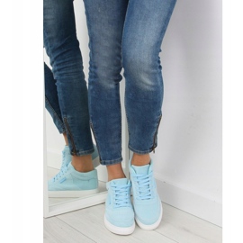 Sneakers da donna in camoscio blu NB171P Blu 1