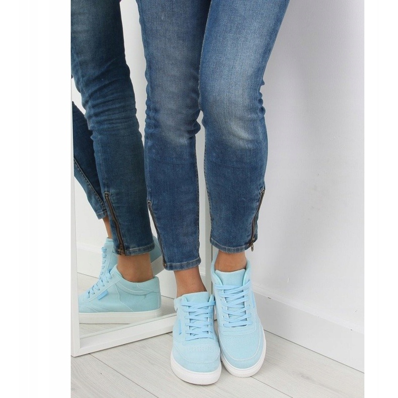 Sneakers da donna in camoscio blu NB171P Blu 1