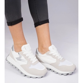 Sneakers sportive da donna bianche bianca 1