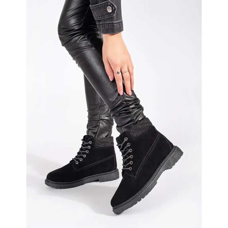 Original Walkman Shoes Stivali in pelle nera nero 1
