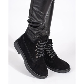 Original Walkman Shoes Stivali in pelle nera nero 2