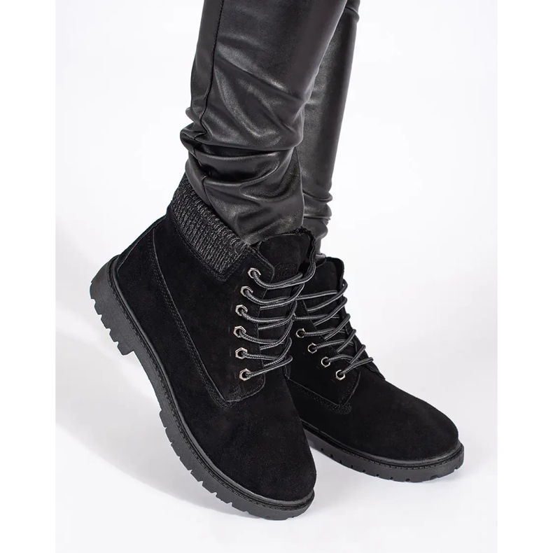 Original Walkman Shoes Stivali in pelle nera nero 2
