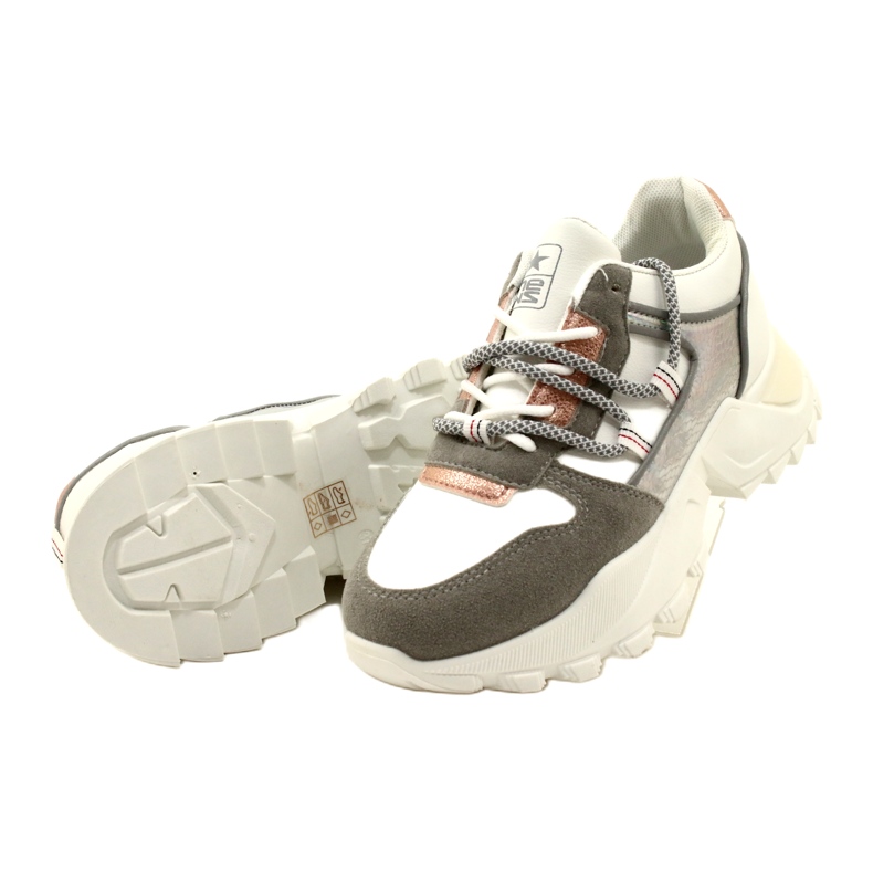 News Scarpe sportive femminili sneaker 21SP26-3973 Bianco 8