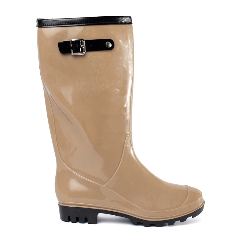 Galoshe da donna laccata beige 1