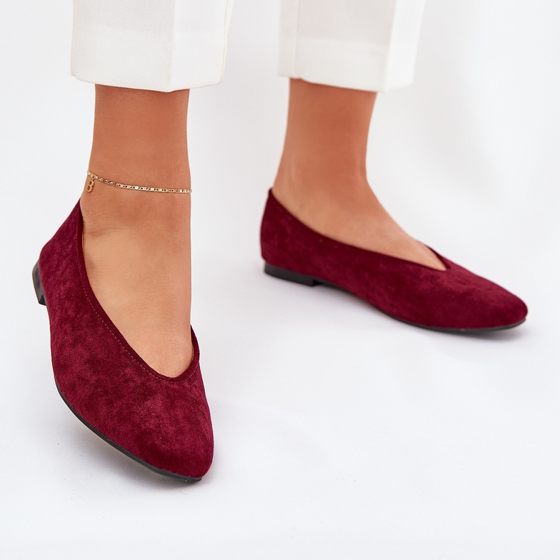 Ballerina classica Eco Burord rosso 2