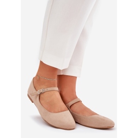 Ballerinas con beige eco -cintura 1