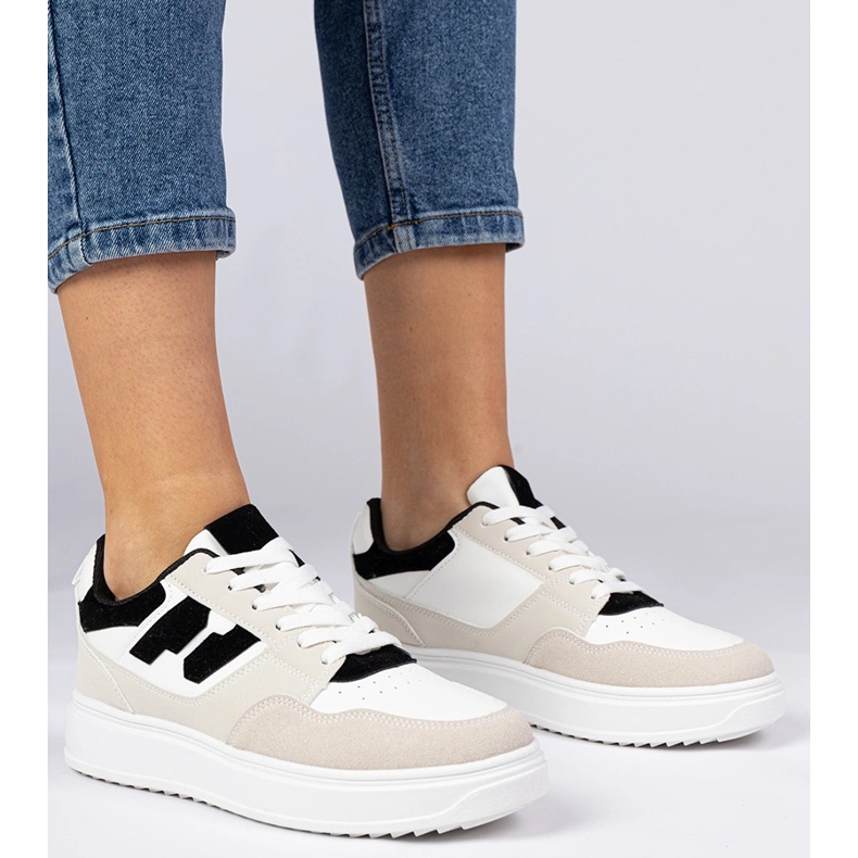 Sneaker bianche e bianche da donna bianco 1