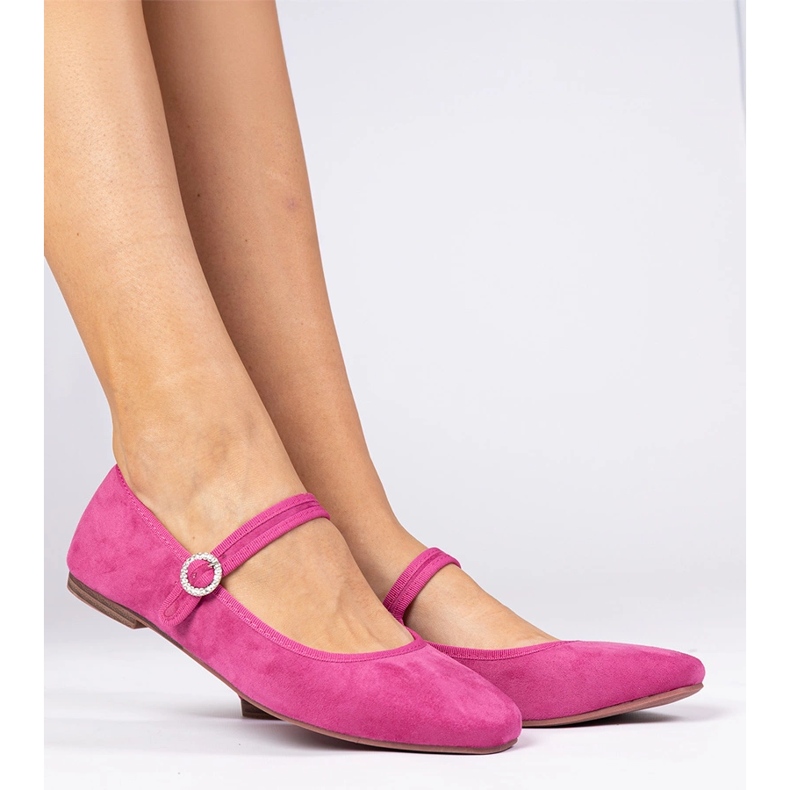 Pink Ballerinas di Ekozamsz con zirconi rosa 1