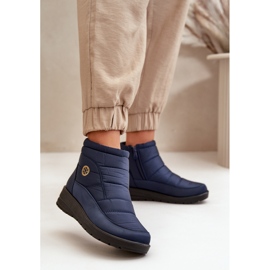 News Stivali da neve isolanti da donna, blu navy 2