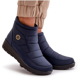 News Stivali da neve isolanti da donna, blu navy 5