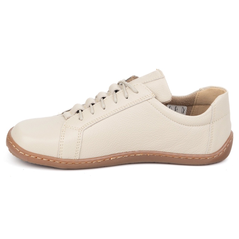 Olivier Scarpe minimaliste donne in pelle scalzo 1242 beige 1