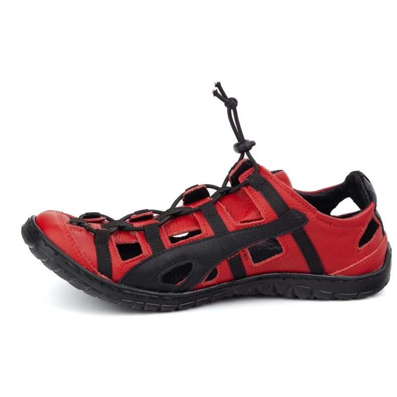 Olivier Scarpe per biciclette in pelle maschile 262kz rosso 1