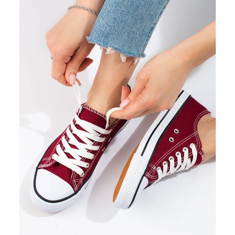 SHELOVET Sneakers bordeaux rosso 1