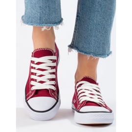 SHELOVET Sneakers bordeaux rosso 2