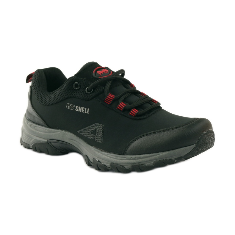 American Club Scarpe sportive softshell da donna americane 1775 nero rosso 1
