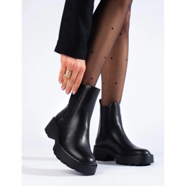 Stivaletti Chelsea su platform Sergio Leone nero 1