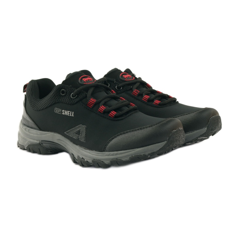 American Club Scarpe sportive softshell da donna americane 1775 nero rosso 4