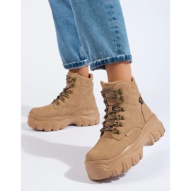Trapper da donna sulla piattaforma Big Star KK274366 marrone 1