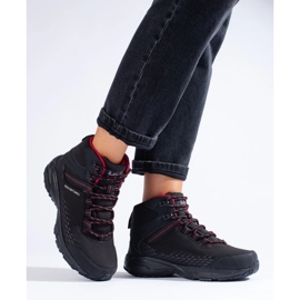 Scarpe da trekking alte da donna DK nero 1