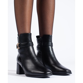 SHELOVET Eleganti stivaletti da donna neri nero 2