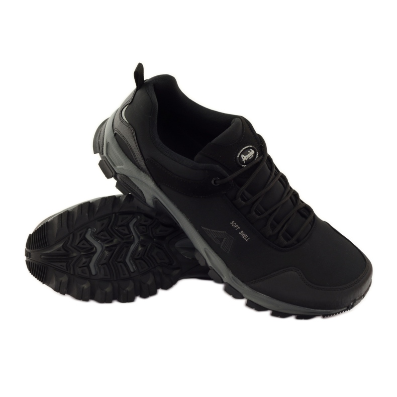 American Club Softshell impermeabile americano sportivo nero 3