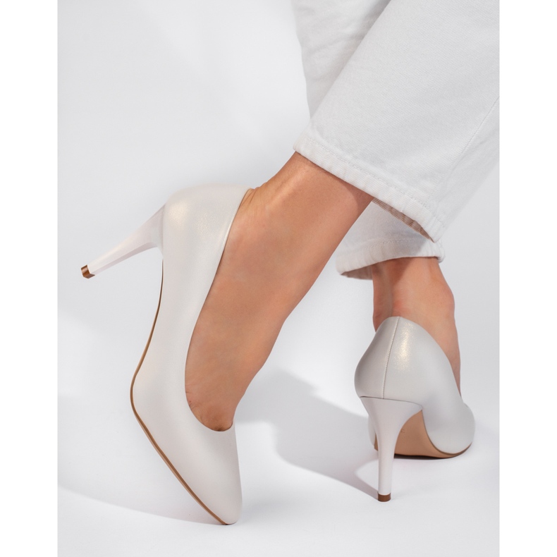 Décolleté bianche a stiletto di Sergio Leone bianca 2