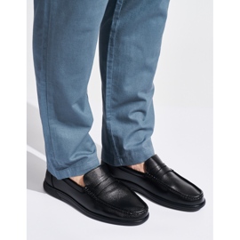 Mocassini slip-on da uomo neri nero 2