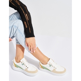 Scarpe sportive da donna con plateau multicolore 1