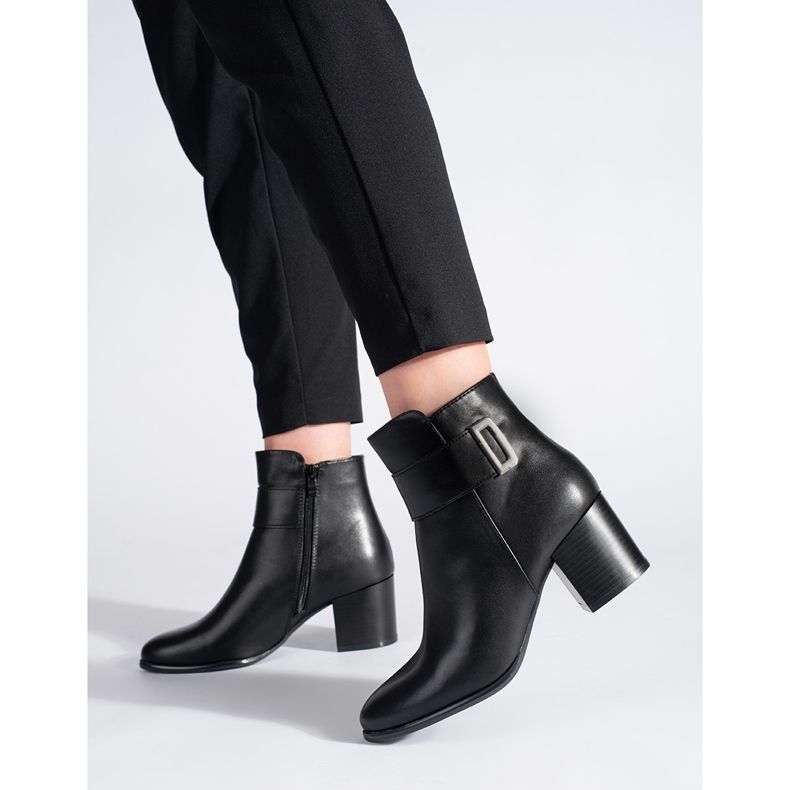Stivaletti neri classici ed eleganti di Sergio Leone nero 1
