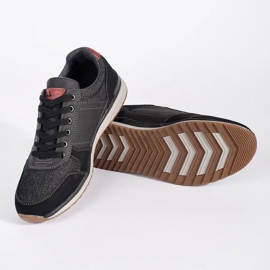 Vico Scarpe sportive stringate da uomo nere nero 2