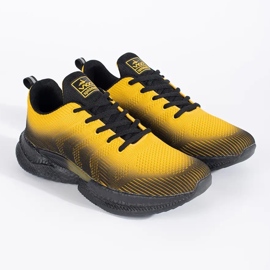 Vico Scarpe sportive da uomo comode gialle e nere giallo 1