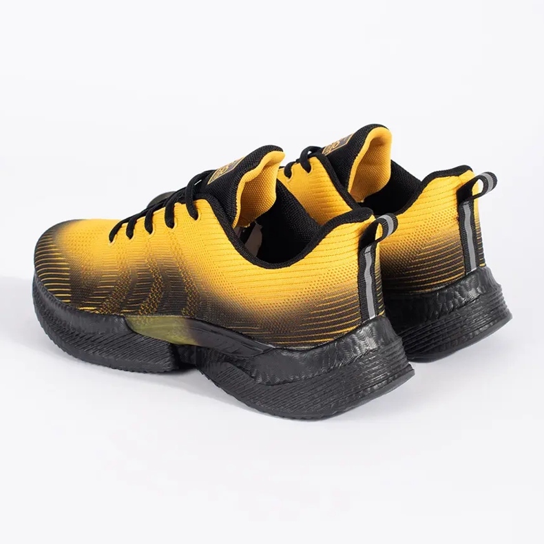 Vico Scarpe sportive da uomo comode gialle e nere giallo 2