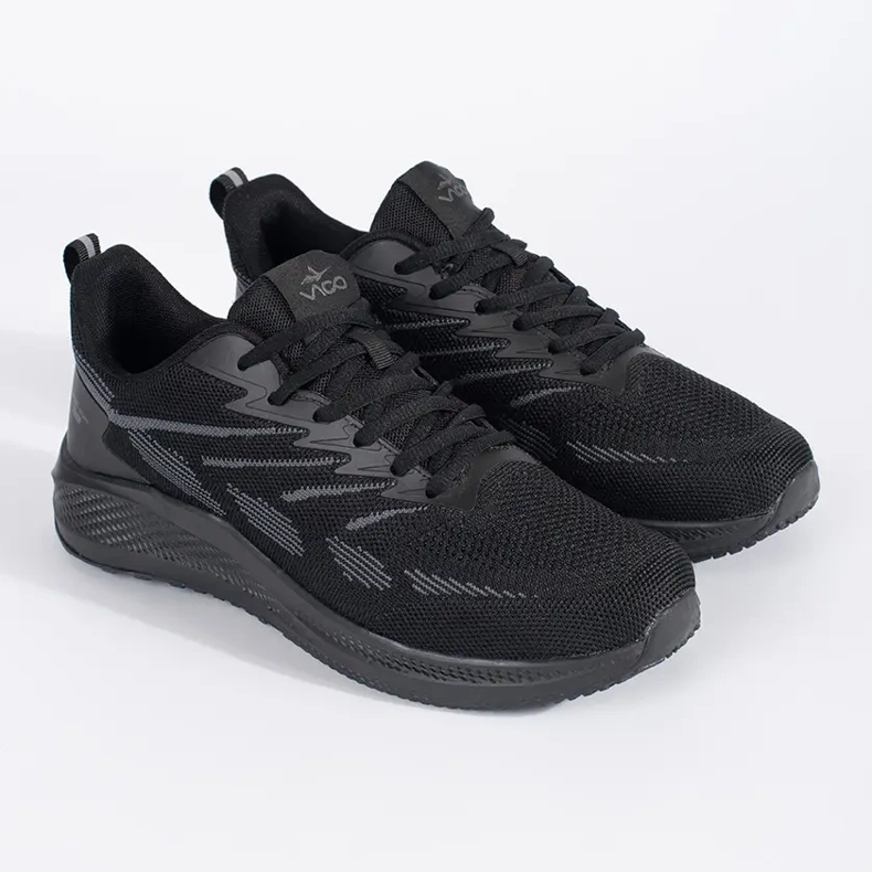 Vico Scarpe sportive in rete da uomo nere nero 1