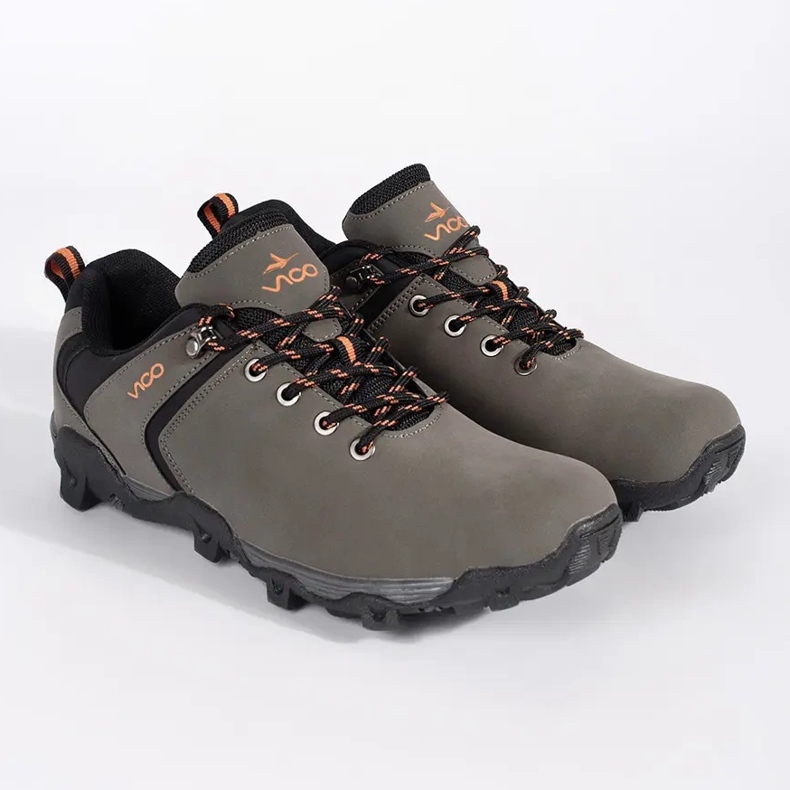 Vico Scarpe da trekking alla caviglia da uomo di colore grigio 1