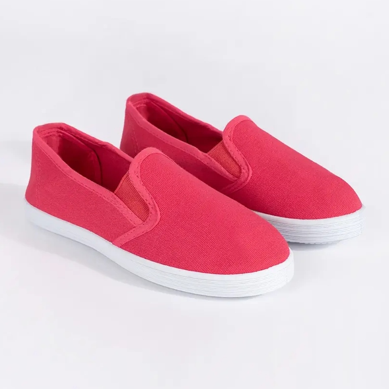 Sneakers slip-on rosse per bambini rosso 1