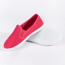 Sneakers slip-on rosse per bambini rosso 2