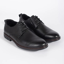 Scarpe stringate da uomo nere nero 1