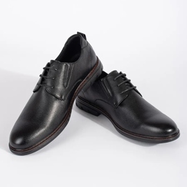 Scarpe stringate da uomo nere nero 2