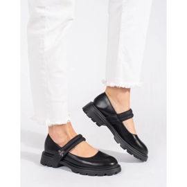 Goodin Scarpe nere da donna con suola piatta e applicazione metallica nero 1