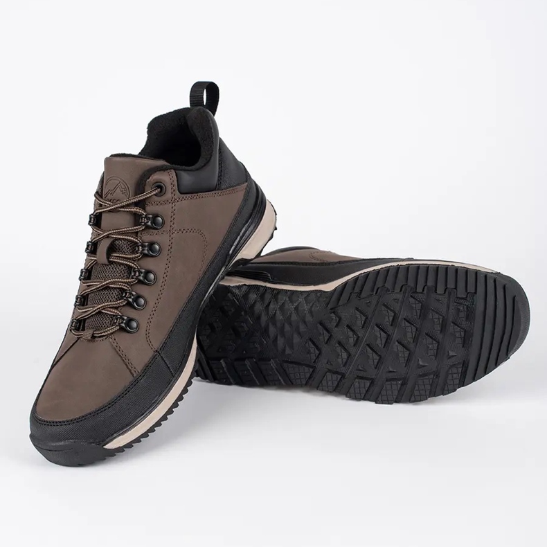 Vico Scarpe da trekking da uomo stringate marroni marrone 1