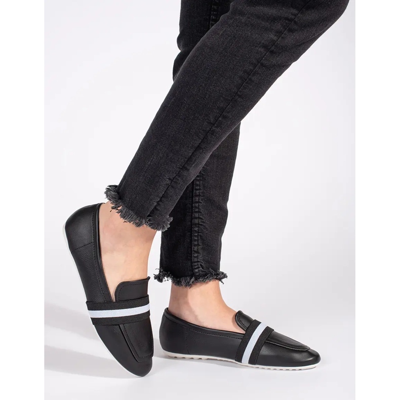 Ballerine slip-on eleganti nere nero 2