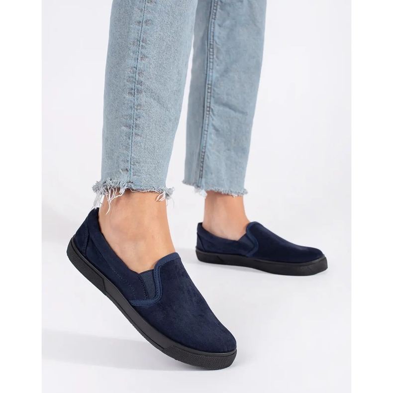 Sneakers slip-on blu navy 1