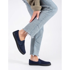 Sneakers slip-on blu navy 2