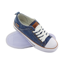 American Club DK jeans Sneakers americane blu marrone 3