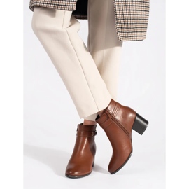 Stivaletti da donna in pelle marrone di Sergio Leone 1